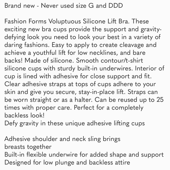 Silicone lift bra cup size DDD - Picture 5 of 6